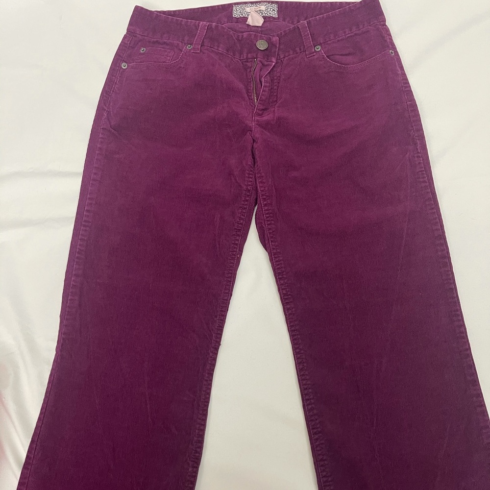 J. Crew plum boot cut Corduroy Pants 8S